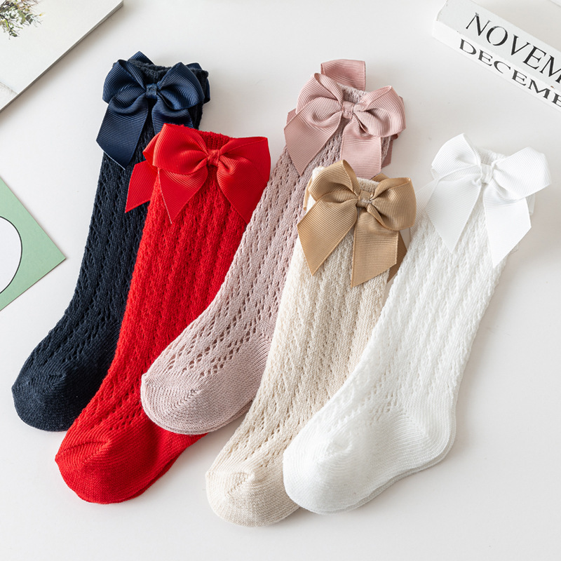 Baby Sock Oximeter - Verão bebê meninas meias crianças arco