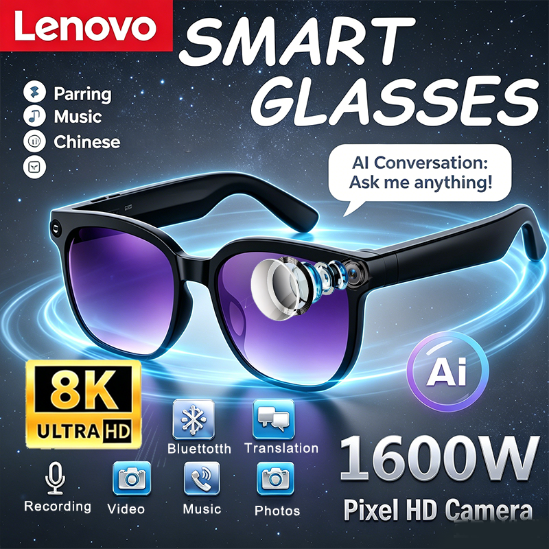 Smart Glasses Lens - Óculos Inteligentes AI com Controle Remoto