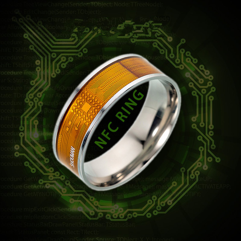 Smart Ring Nfc Pay - Anel digital multifunctional em aço inoxidável,