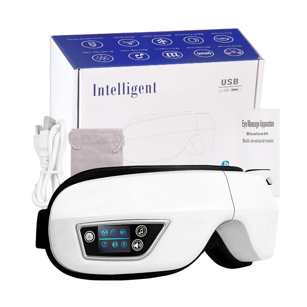 Light Therapy Glasses - Massageador elétrico para os olhos, bluetooth,