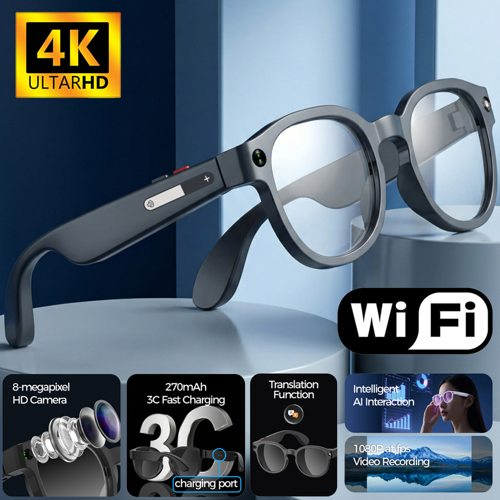 Smart Glasses Lens - Óculos Inteligentes AI 2026 com Tradução