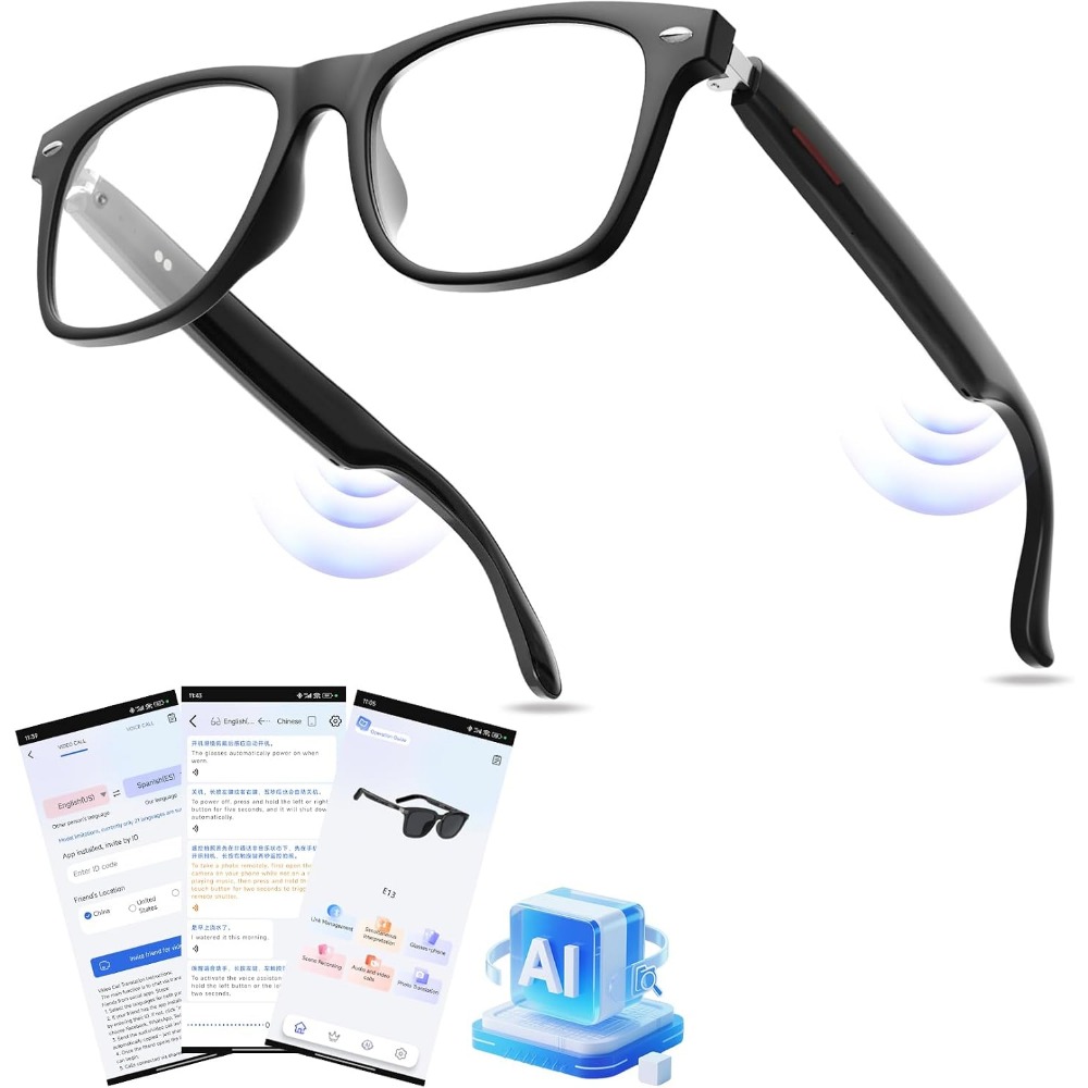 Smart Glasses Lens - Óculos Inteligentes com Tradução em Tempo