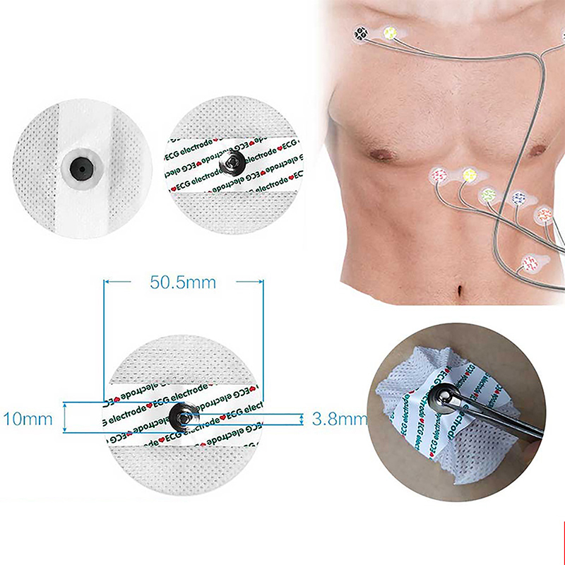 Ecg Patch Monitor - 50 pçs/saco eletrodo remendo médico descartável