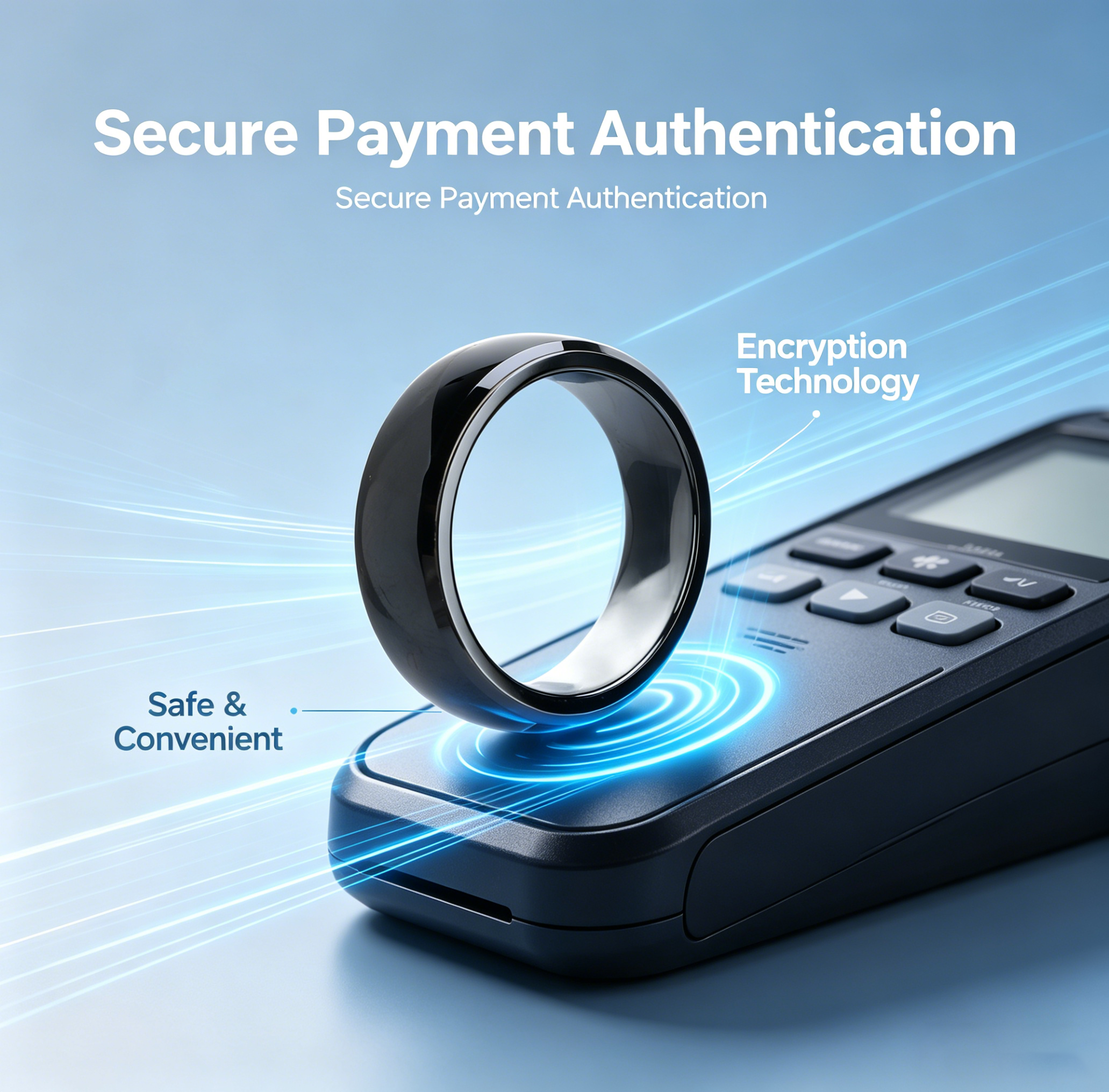 Smart Ring Nfc Pay - Anel Inteligente NFC de Cerâmica Completa
