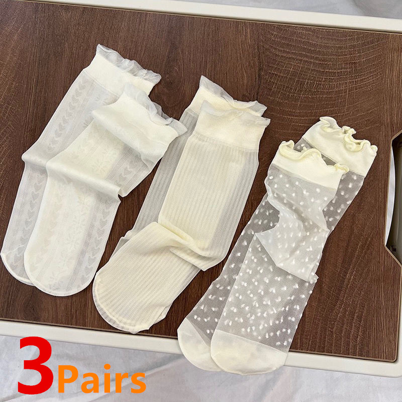 Baby Sock Oximeter - 3 pares/lote bebê meninas joelho meias