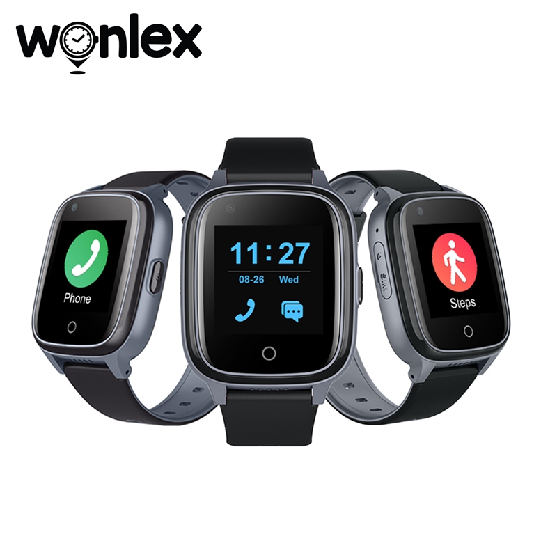 Fall Detection Watch - Relógio Inteligente Wonlex KT17S para Idosos