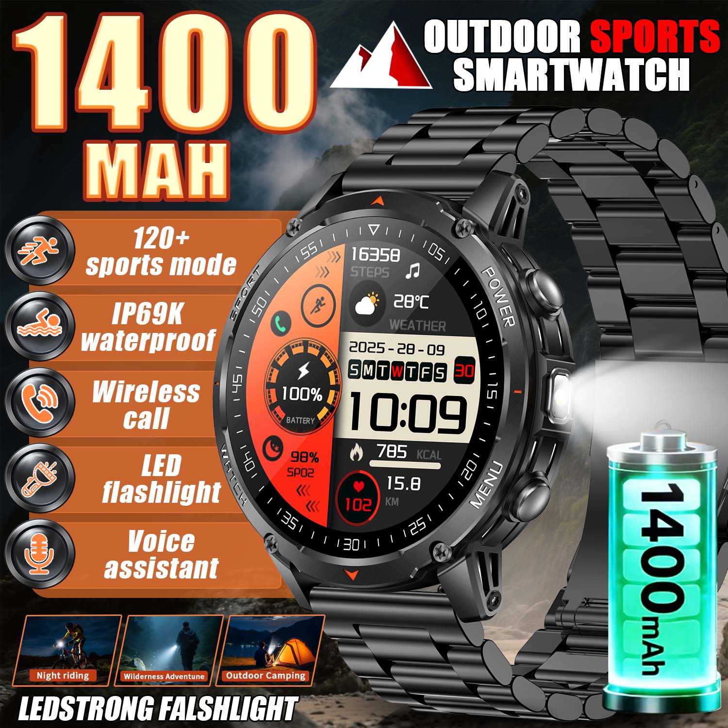 Smart Insole Pressure - Novo Smartwatch Militar 2026 para Homens