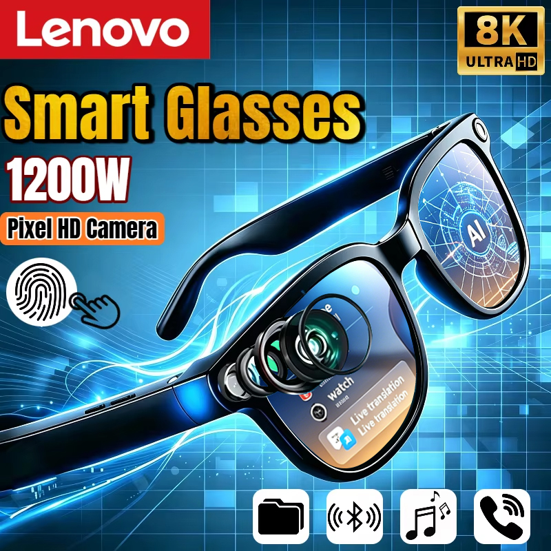 Smart Glasses Lens - Óculos Inteligentes Lenovo AI 8K com