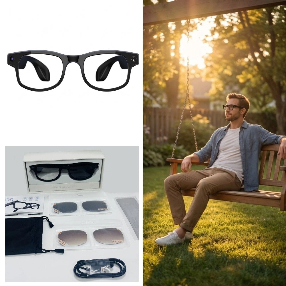 Smart Glasses Lens - Óculos Inteligentes 2 em 1 com