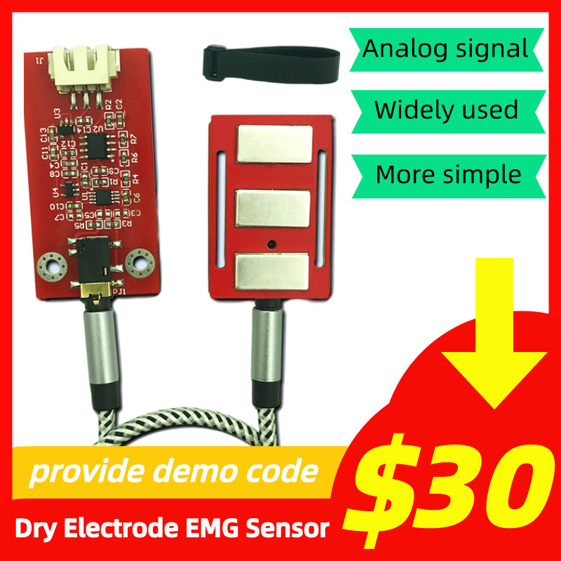 Muscle Sensor Emg - Sensor muscular elétrico, eletrodo seco, sensor