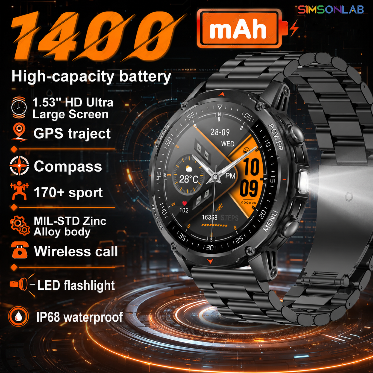 Smart Insole Pressure - Novo Smartwatch Militar GPS 2026 para