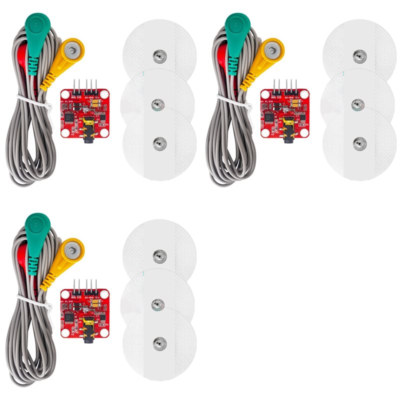 Muscle Sensor Emg - Módulo de sensor elétrico muscular B50B-3X
