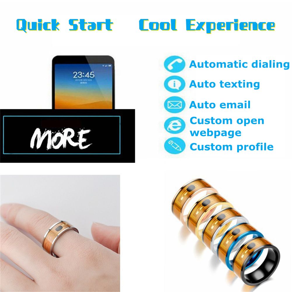 Tecnologia de moda multifuncio - Smart Ring Nfc Pay avaliação e preço