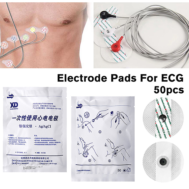 50 pçs/saco eletrodo remendo m - Ecg Patch Monitor avaliação e preço