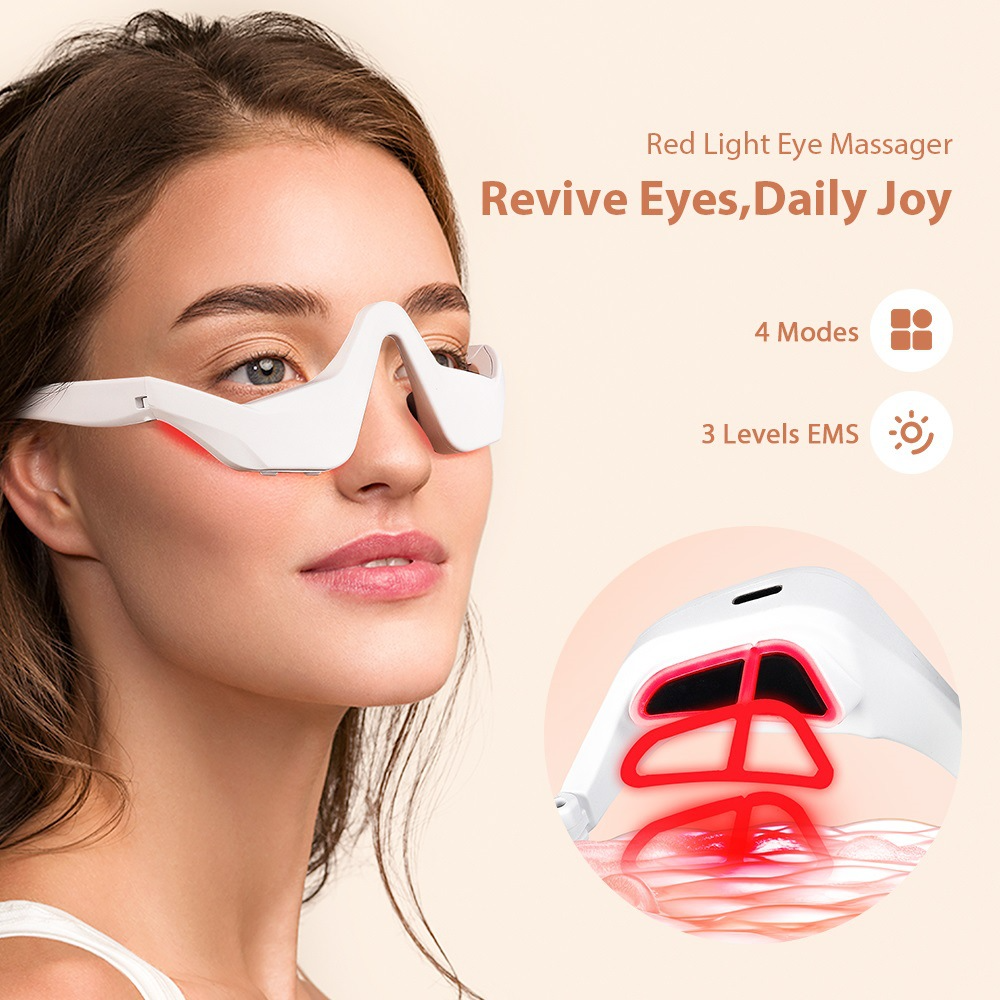 Massageador de olhos sob óculo - Light Therapy Glasses avaliação e preço