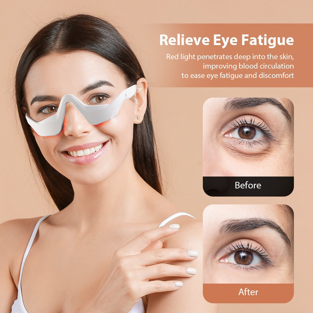 Massageador de olhos sob óculo - Light Therapy Glasses avaliação e preço