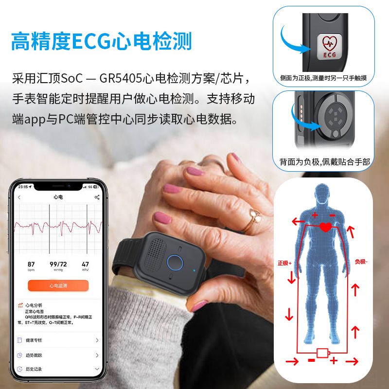 Relógio de posicionamento 5G p - Fall Detection Watch avaliação e preço