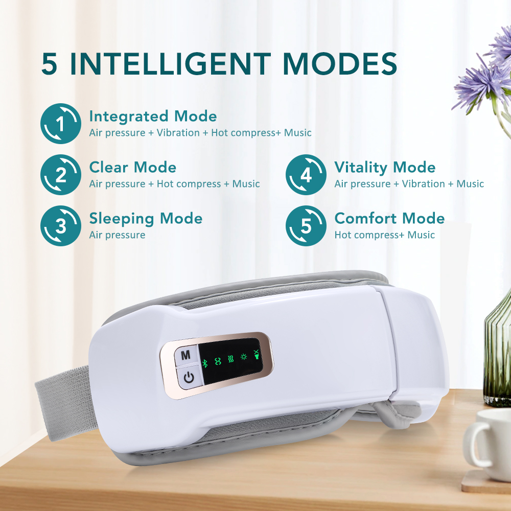 Dobrável olho pressão de ar ma - Light Therapy Glasses avaliação e preço