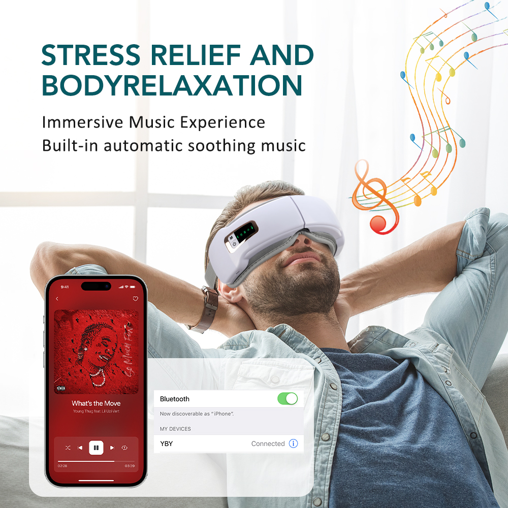 Dobrável olho pressão de ar ma - Light Therapy Glasses avaliação e preço