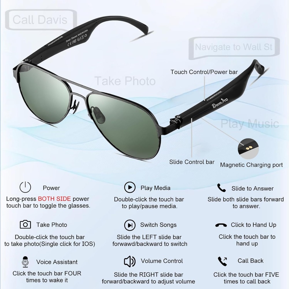 Óculos Inteligentes Masculinos - Smart Glasses Lens avaliação e preço