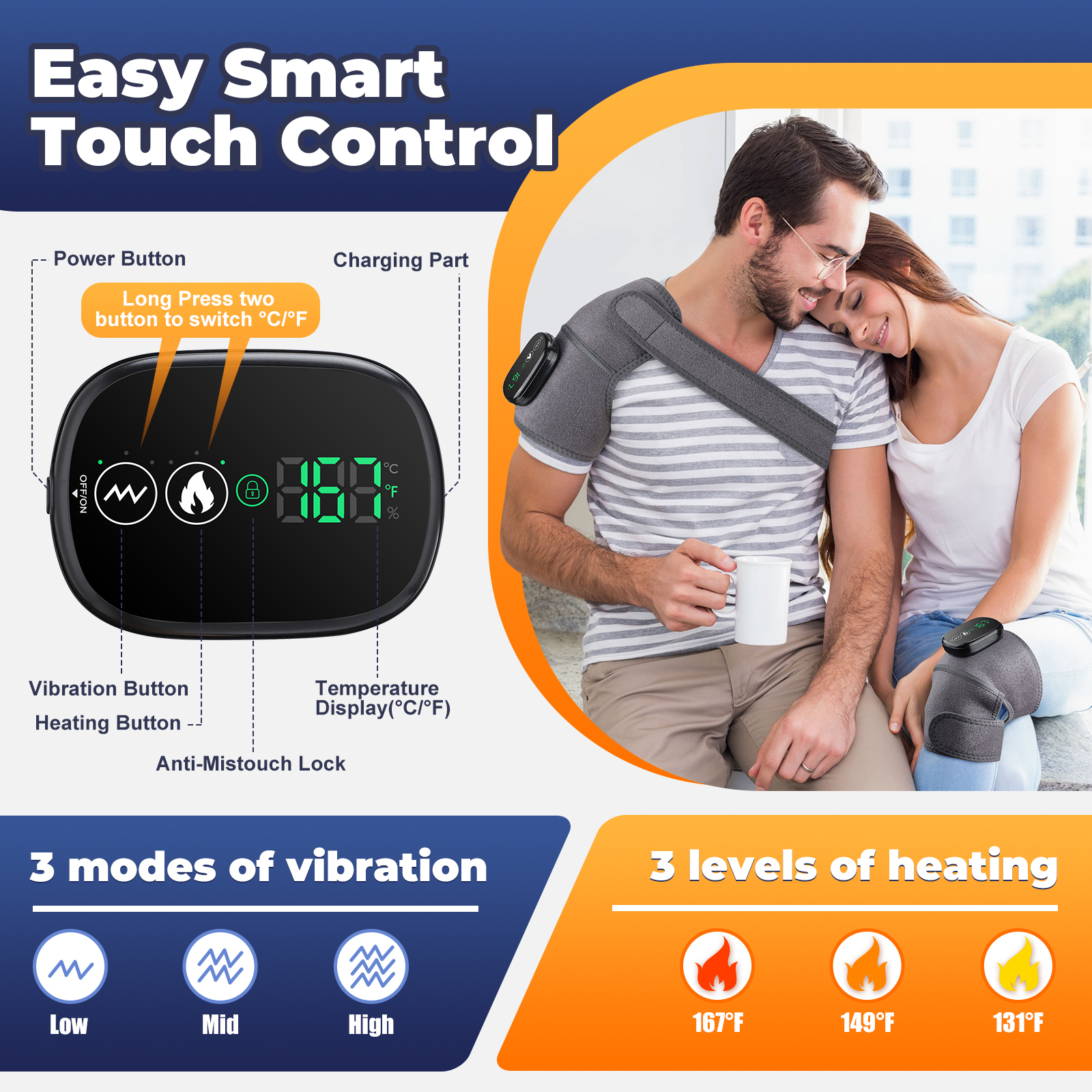 Cinto de Massagem Elétrico par - Smart Knee Wrap avaliação e preço