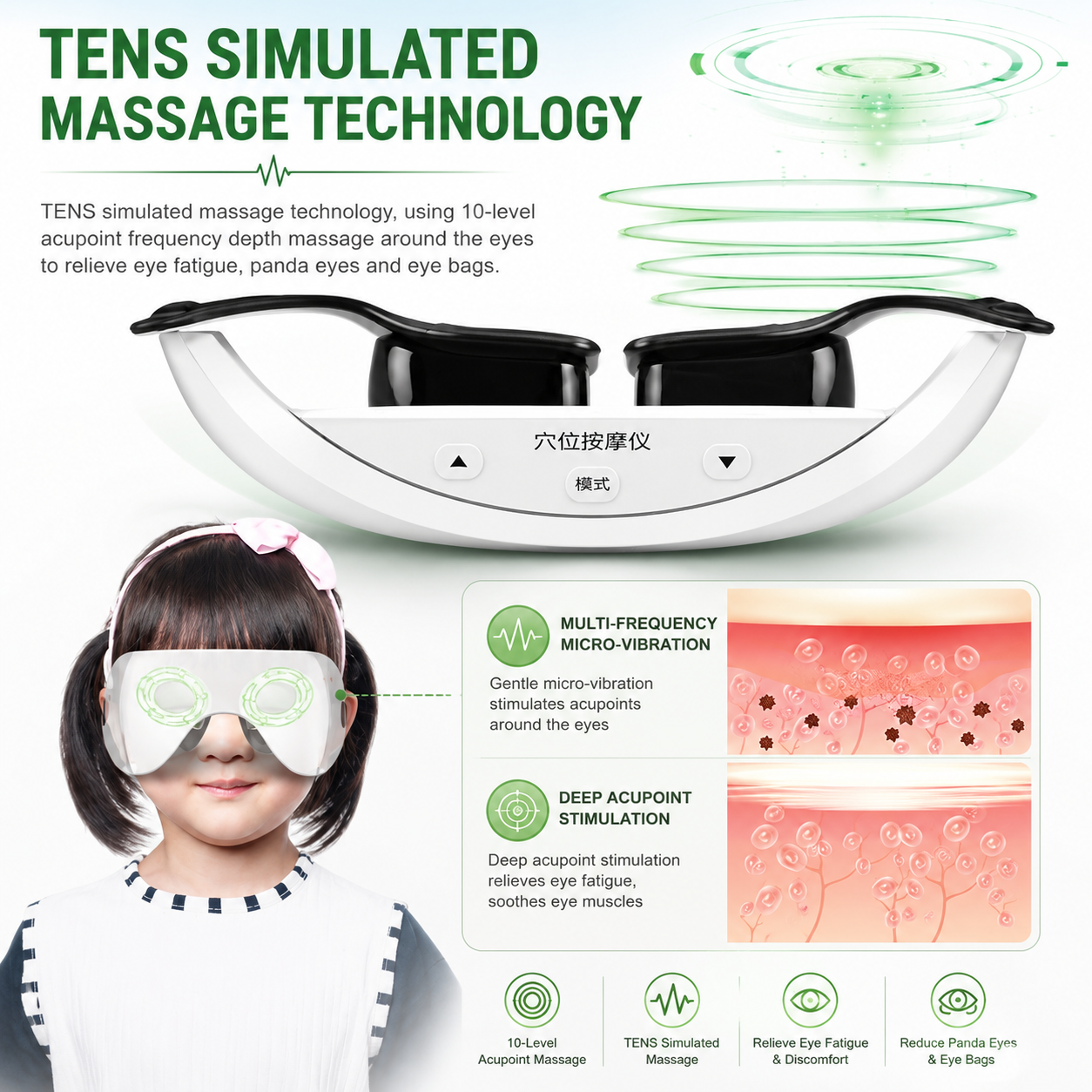 Instrumento ocular de luz verd - Light Therapy Glasses avaliação e preço