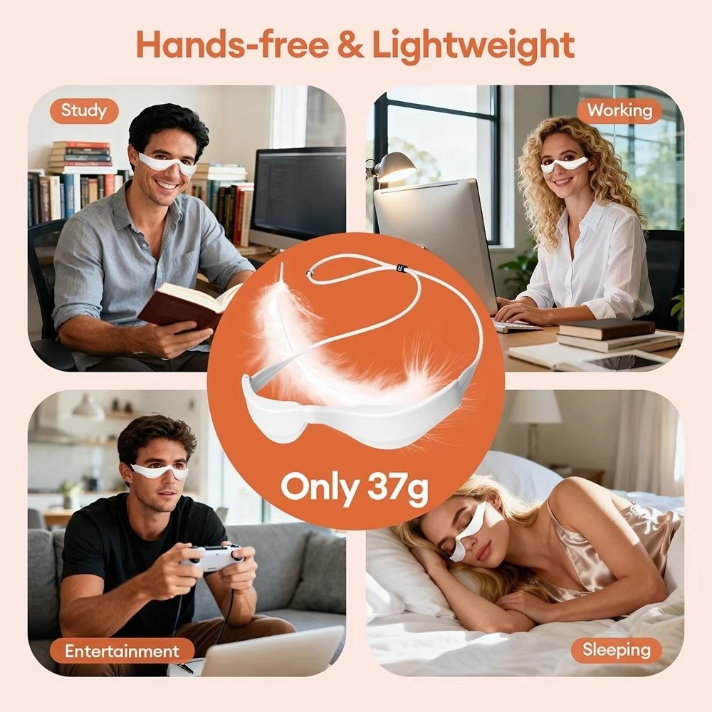 Massageador de Olhos 3D com Te - Light Therapy Glasses avaliação e preço