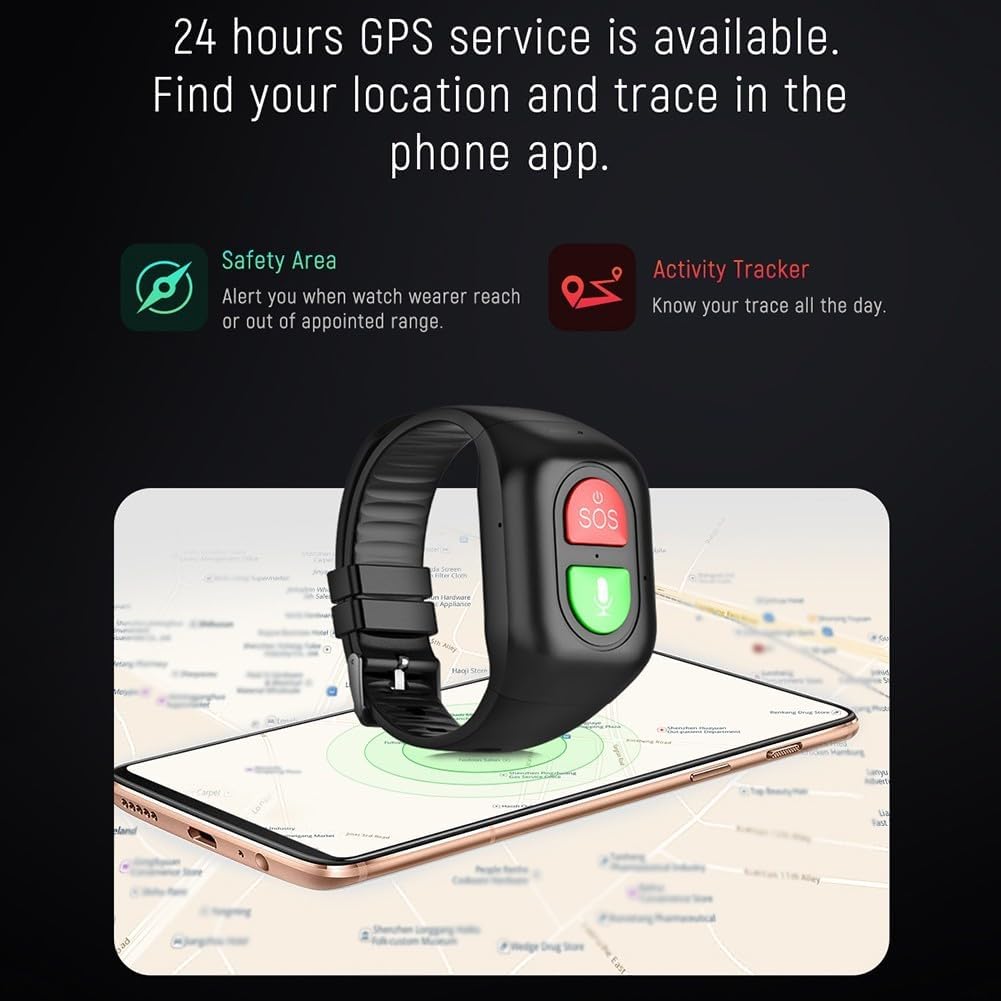 Wonlex s8 rastreador gps para  - Fall Detection Watch avaliação e preço