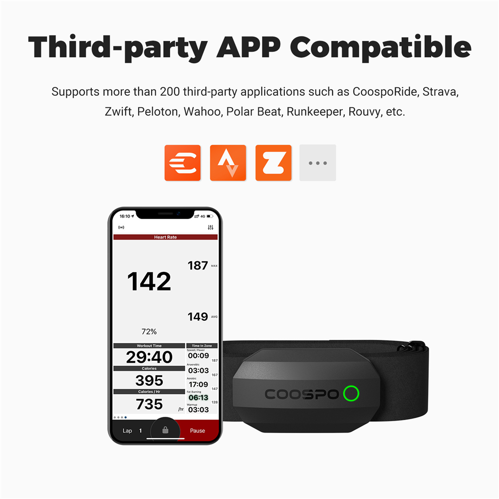 Coospo h808s sensor de freqüên - Breath Rate Monitor avaliação e preço